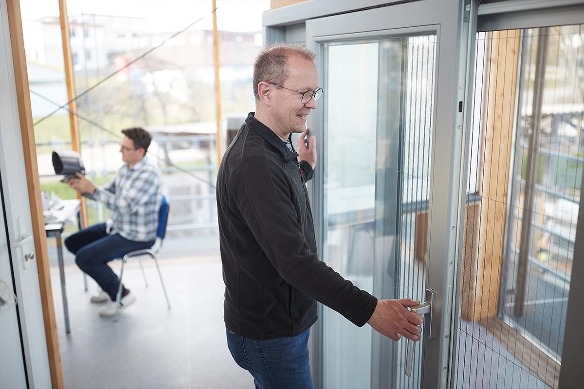 Ausstellung Türe mit Beratung